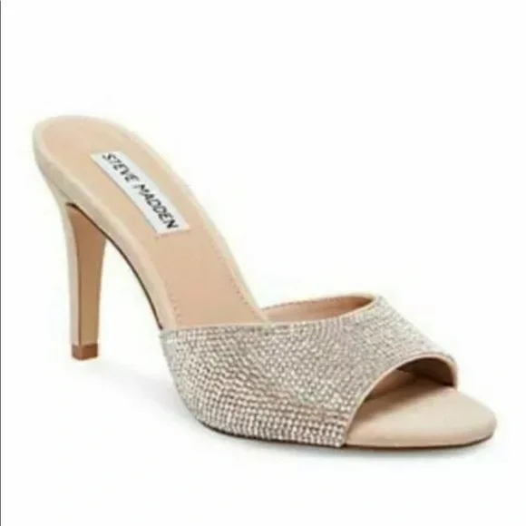 Steve Madden Shoes Steve Madden Erin Rhinestone Mule Heels